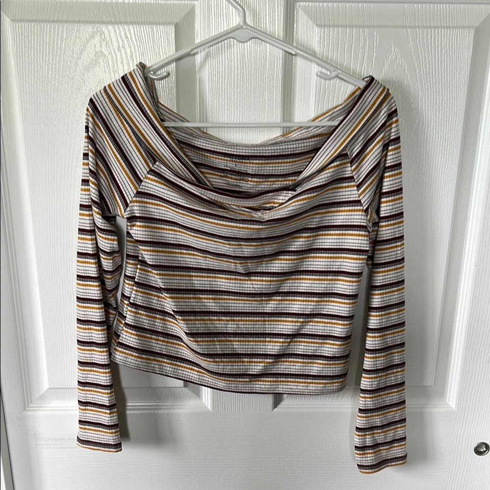 Striped Long Sleeve Women's Top